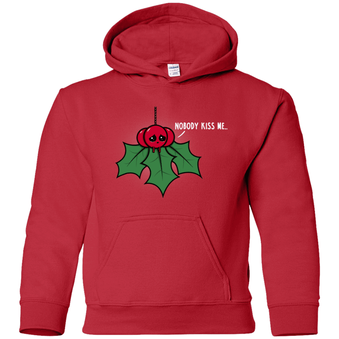 Sweatshirts Red / YS Nobody Kiss Me Youth Hoodie