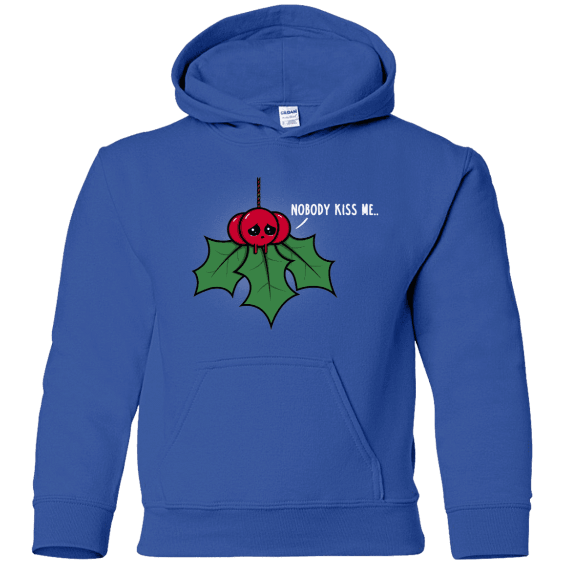 Sweatshirts Royal / YS Nobody Kiss Me Youth Hoodie