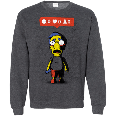 Sweatshirts Dark Heather / S Nobody Likes Him Crewneck Sweatshirt