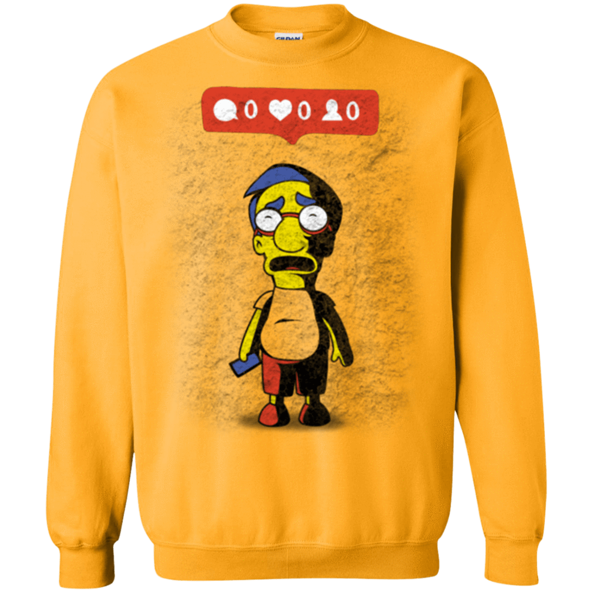 Sweatshirts Gold / S Nobody Likes Him Crewneck Sweatshirt