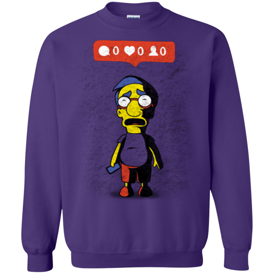 Sweatshirts Purple / S Nobody Likes Him Crewneck Sweatshirt