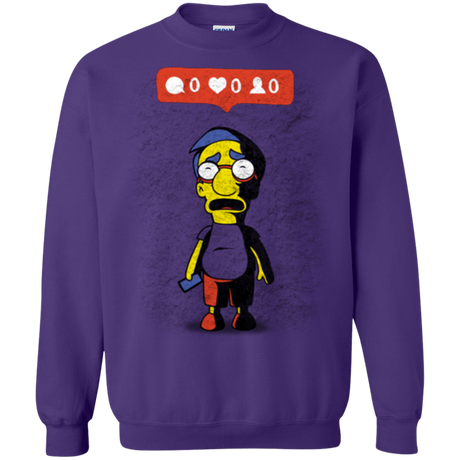 Sweatshirts Purple / S Nobody Likes Him Crewneck Sweatshirt