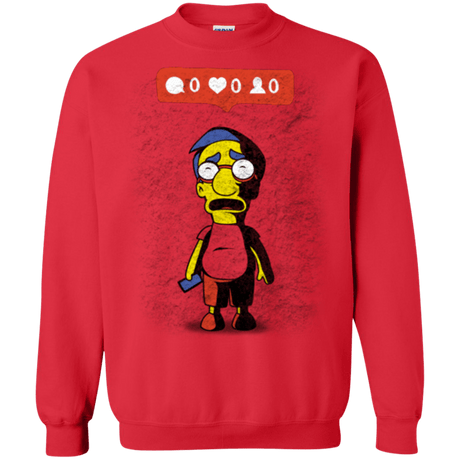 Sweatshirts Red / S Nobody Likes Him Crewneck Sweatshirt