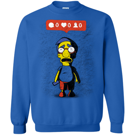 Sweatshirts Royal / S Nobody Likes Him Crewneck Sweatshirt