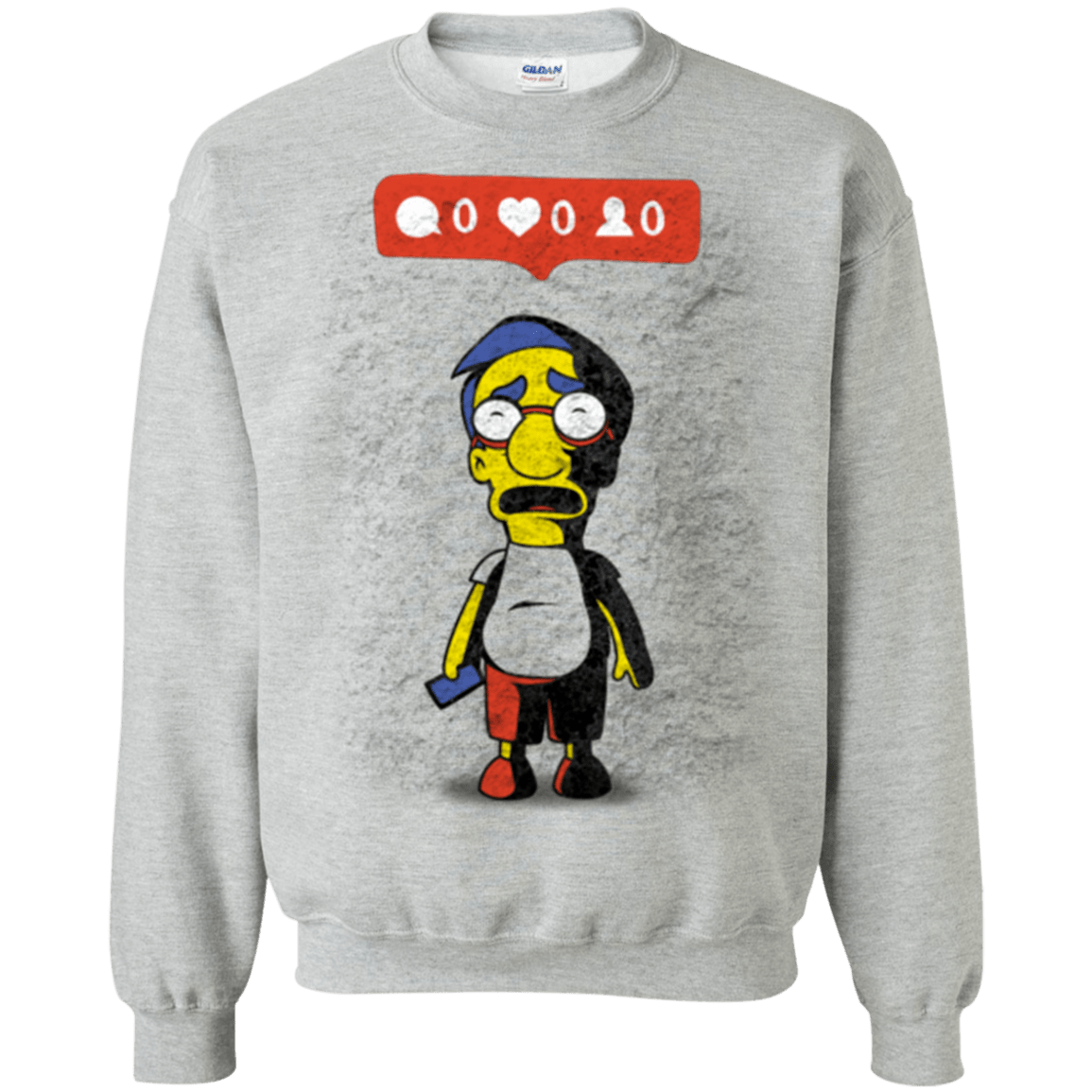 Sweatshirts Sport Grey / S Nobody Likes Him Crewneck Sweatshirt