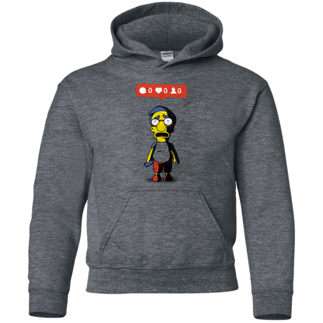 Sweatshirts Dark Heather / YS Nobody Likes Him Youth Hoodie