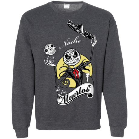 Sweatshirts Dark Heather / Small Noche de los Muertos Crewneck Sweatshirt