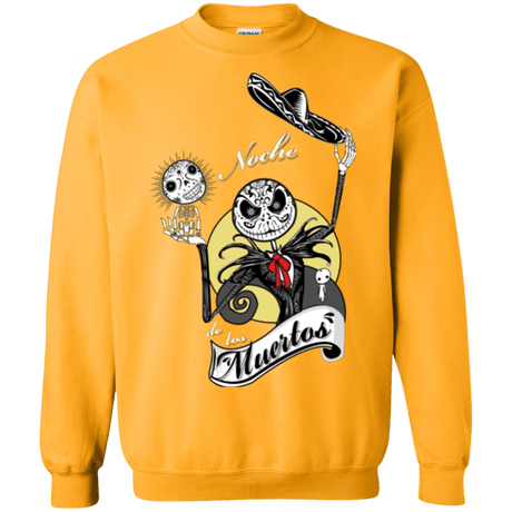 Sweatshirts Gold / Small Noche de los Muertos Crewneck Sweatshirt