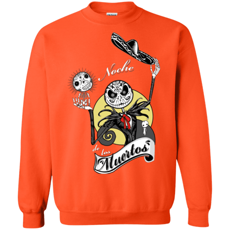 Sweatshirts Orange / Small Noche de los Muertos Crewneck Sweatshirt