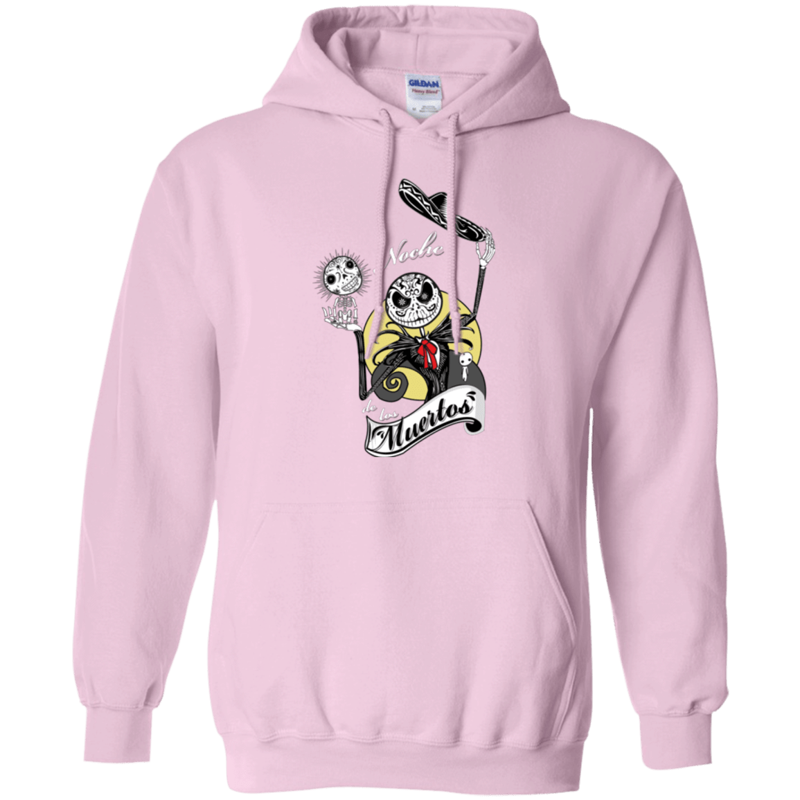 Sweatshirts Light Pink / Small Noche de los Muertos Pullover Hoodie