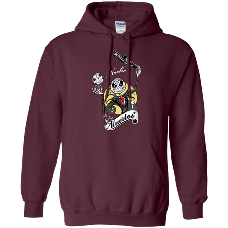 Sweatshirts Maroon / Small Noche de los Muertos Pullover Hoodie