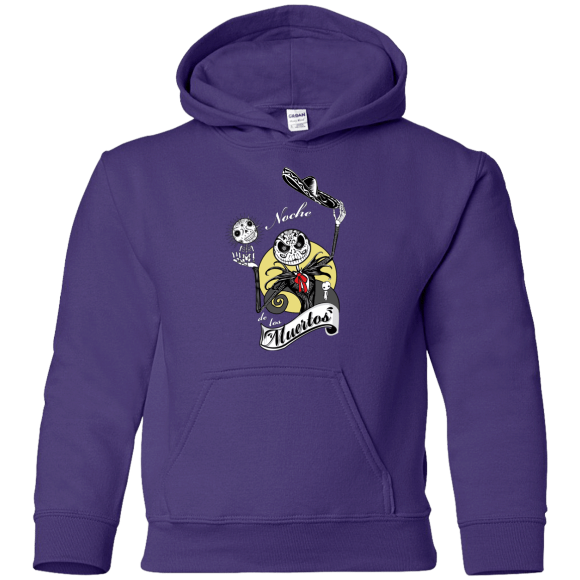 Sweatshirts Purple / YS Noche de los Muertos Youth Hoodie