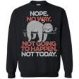 Sweatshirts Black / S Nope No Way Crewneck Sweatshirt