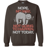 Sweatshirts Dark Chocolate / S Nope No Way Crewneck Sweatshirt