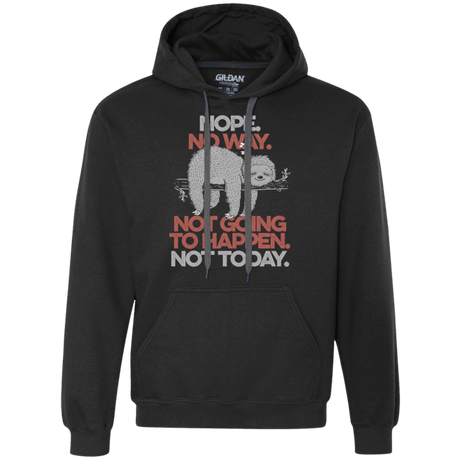 Sweatshirts Black / S Nope No Way Premium Fleece Hoodie