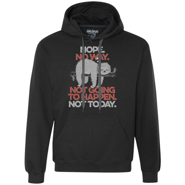 Sweatshirts Black / S Nope No Way Premium Fleece Hoodie