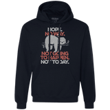 Sweatshirts Navy / S Nope No Way Premium Fleece Hoodie