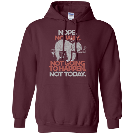 Sweatshirts Maroon / S Nope No Way Pullover Hoodie