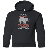 Sweatshirts Black / YS Nope No Way Youth Hoodie