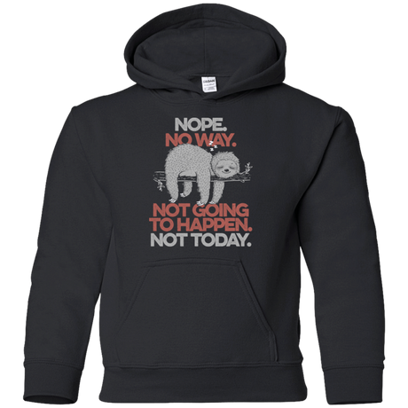 Sweatshirts Black / YS Nope No Way Youth Hoodie