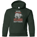 Sweatshirts Forest Green / YS Nope No Way Youth Hoodie