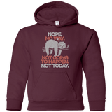 Sweatshirts Maroon / YS Nope No Way Youth Hoodie