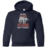 Sweatshirts Navy / YS Nope No Way Youth Hoodie