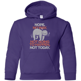 Sweatshirts Purple / YS Nope No Way Youth Hoodie