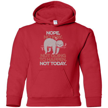 Sweatshirts Red / YS Nope No Way Youth Hoodie