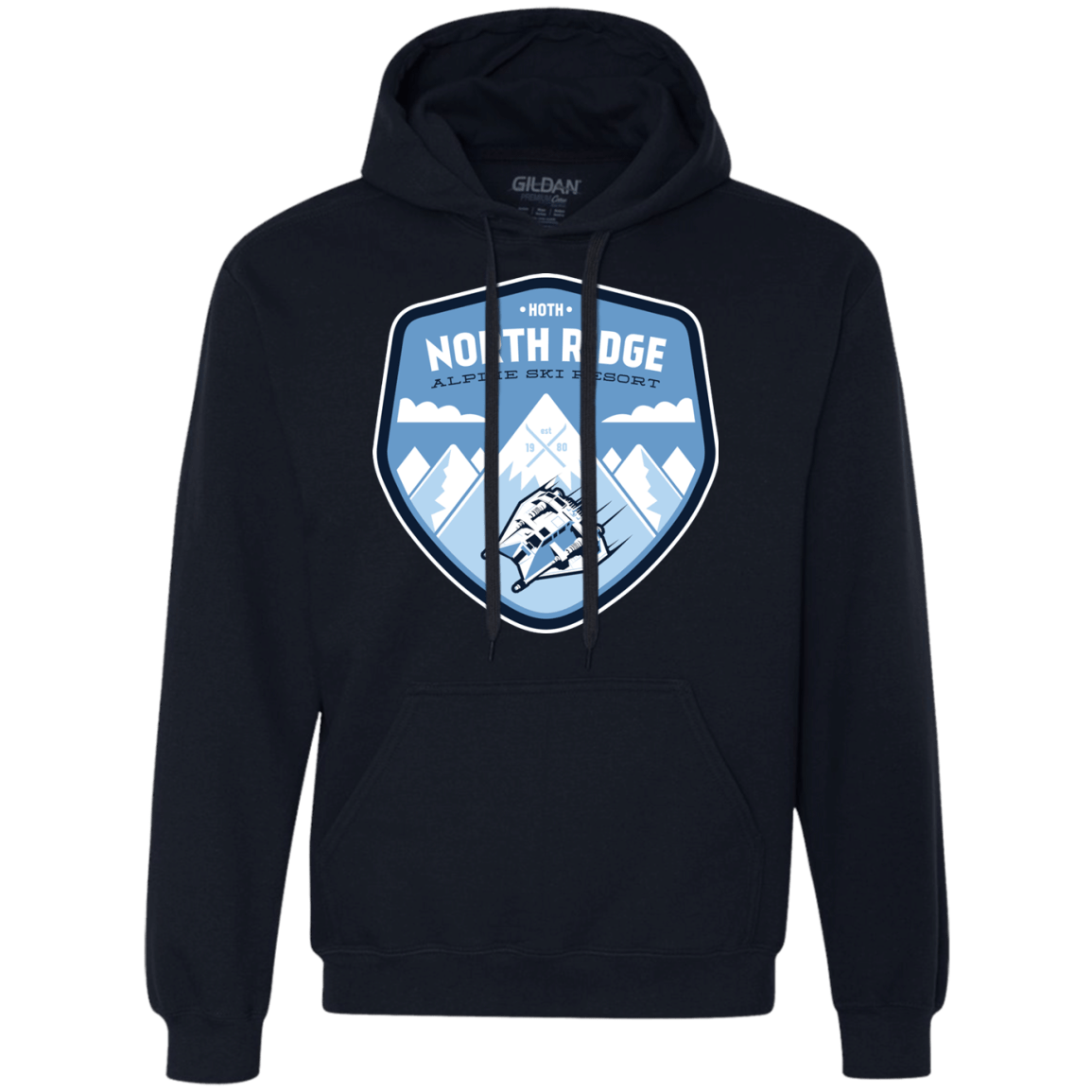 Sweatshirts Navy / Small North Ridge Ski Resort Premium Fleece Hoodie
