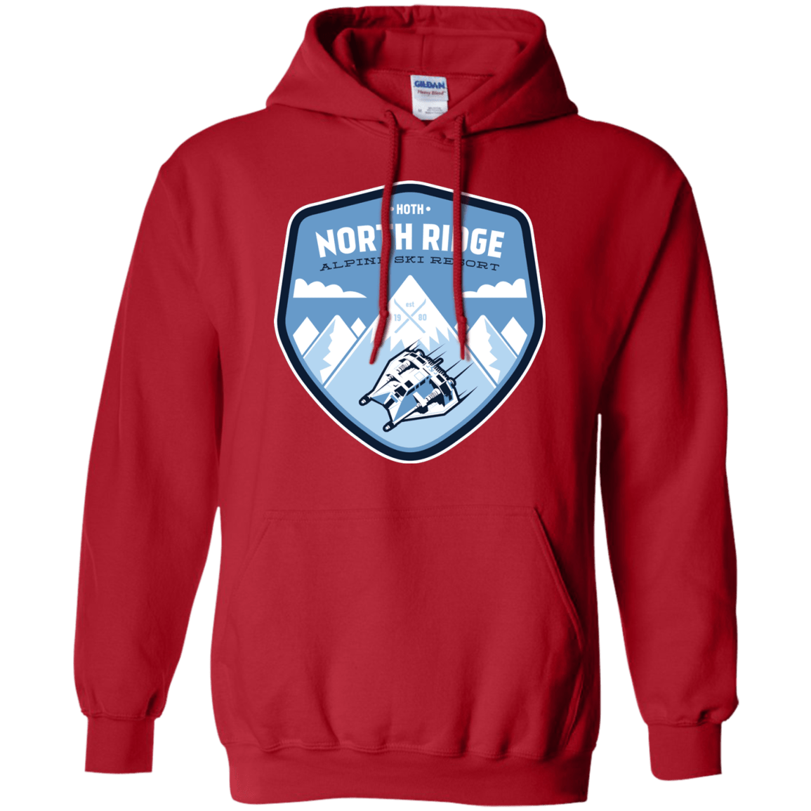 Sweatshirts Red / Small North Ridge Ski Resort Pullover Hoodie