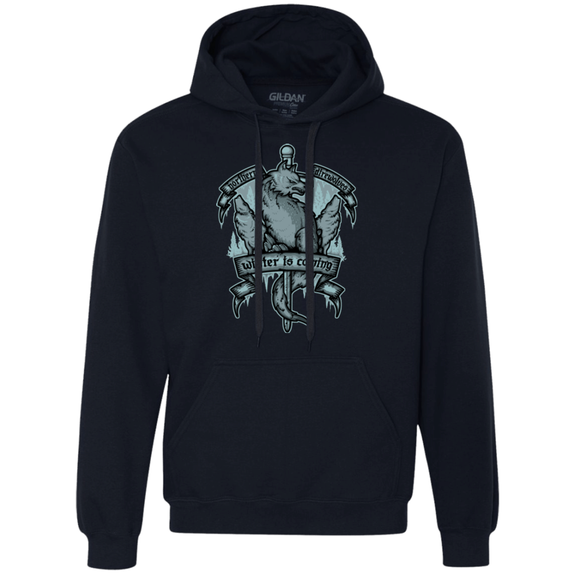 Sweatshirts Navy / Small Northern Direwolves Premium Fleece Hoodie