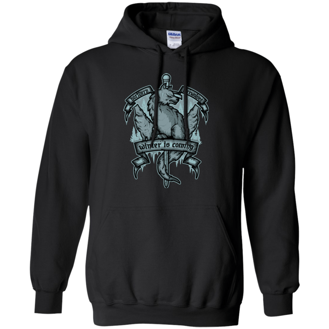 Sweatshirts Black / Small Northern Direwolves Pullover Hoodie