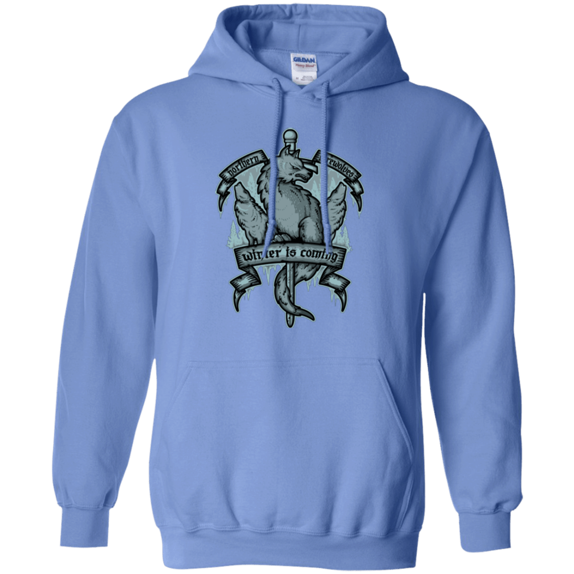 Sweatshirts Carolina Blue / Small Northern Direwolves Pullover Hoodie