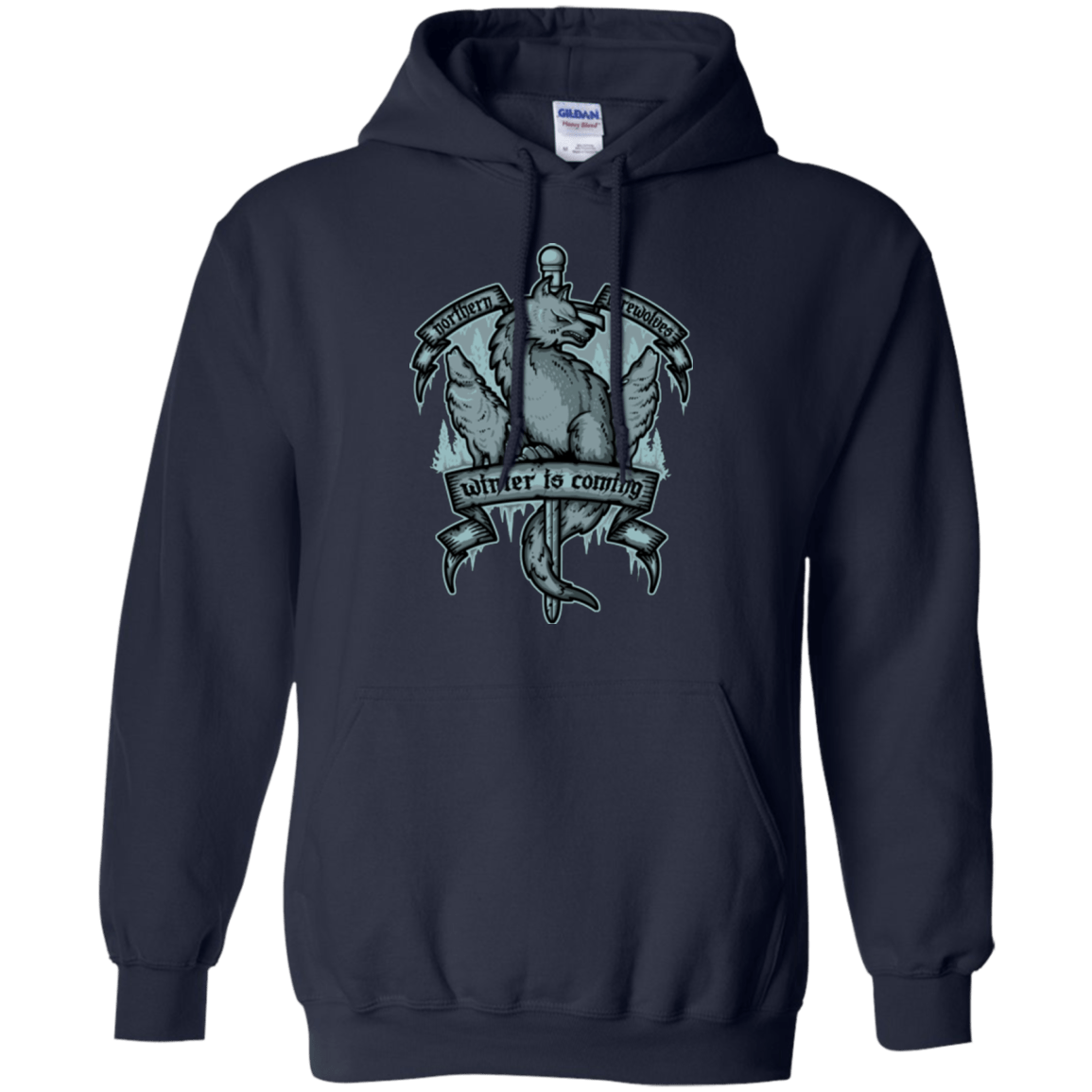 Sweatshirts Navy / Small Northern Direwolves Pullover Hoodie