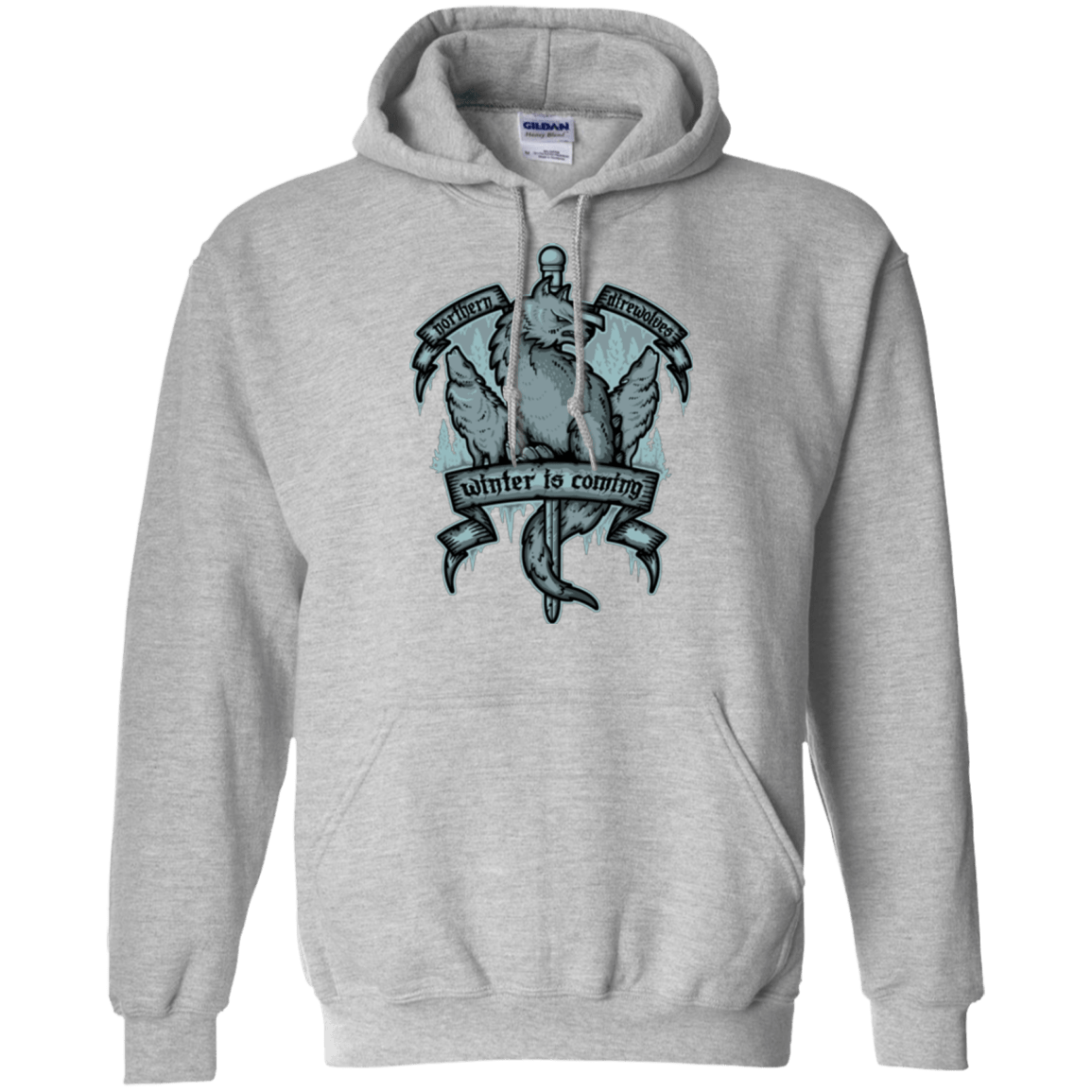 Sweatshirts Sport Grey / Small Northern Direwolves Pullover Hoodie