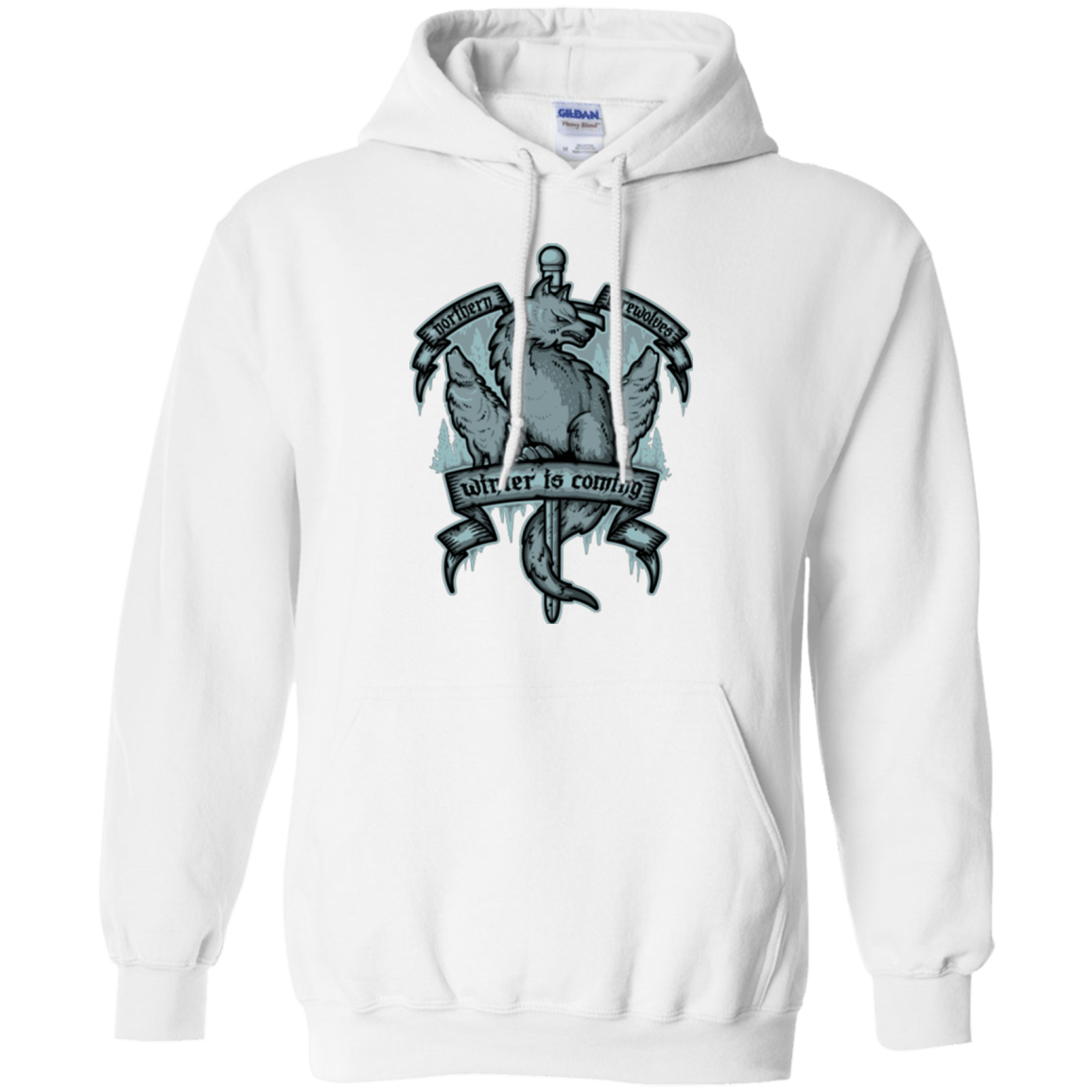 Sweatshirts White / Small Northern Direwolves Pullover Hoodie