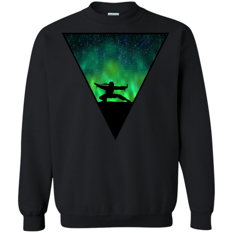 Sweatshirts Black / S Northern Lights Pose Crewneck Sweatshirt