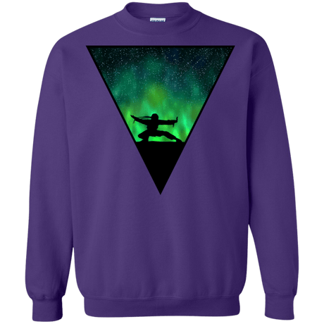 Sweatshirts Purple / S Northern Lights Pose Crewneck Sweatshirt