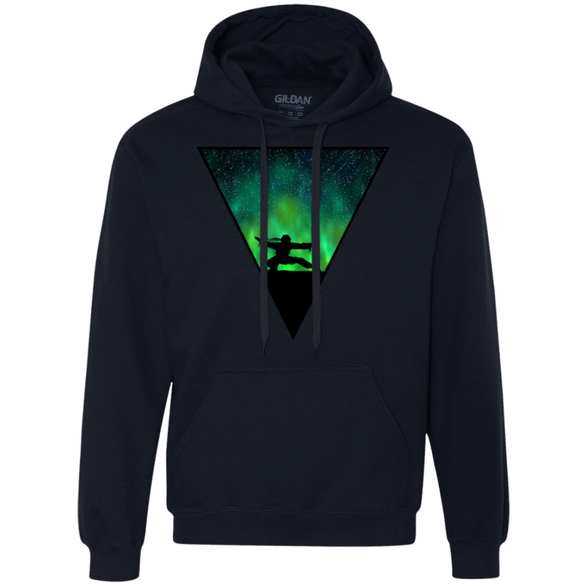 Sweatshirts Navy / S Northern Lights Pose Premium Fleece Hoodie