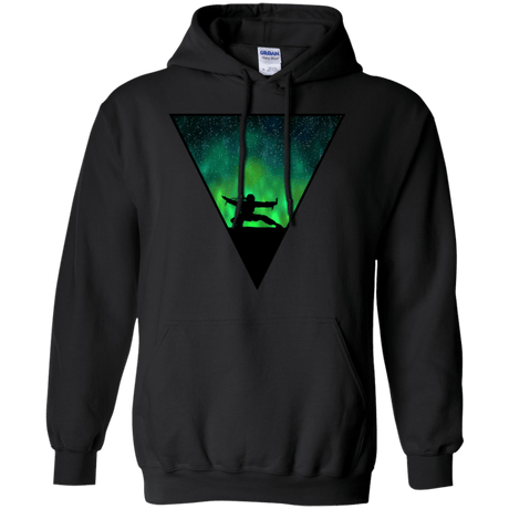 Sweatshirts Black / S Northern Lights Pose Pullover Hoodie