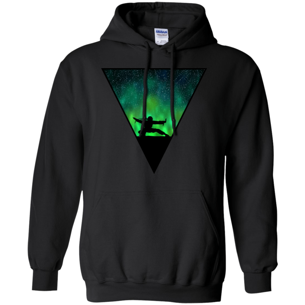 Sweatshirts Black / S Northern Lights Pose Pullover Hoodie