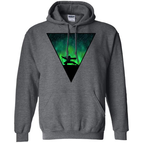 Sweatshirts Dark Heather / S Northern Lights Pose Pullover Hoodie