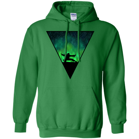 Sweatshirts Irish Green / S Northern Lights Pose Pullover Hoodie