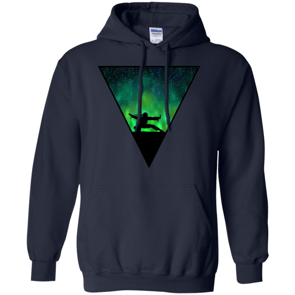 Sweatshirts Navy / S Northern Lights Pose Pullover Hoodie