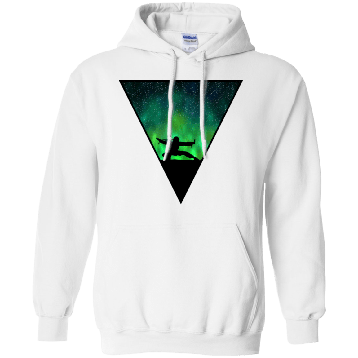 Sweatshirts White / S Northern Lights Pose Pullover Hoodie