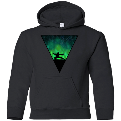 Sweatshirts Black / YS Northern Lights Pose Youth Hoodie