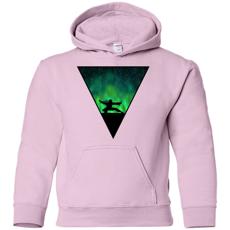 Sweatshirts Light Pink / YS Northern Lights Pose Youth Hoodie