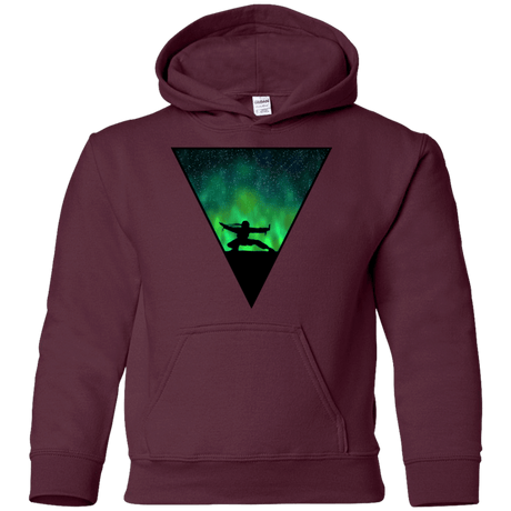 Sweatshirts Maroon / YS Northern Lights Pose Youth Hoodie