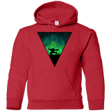 Sweatshirts Red / YS Northern Lights Pose Youth Hoodie